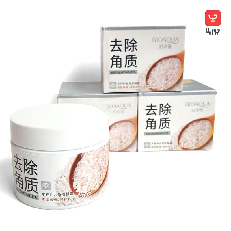 اسکراب لایه بردار برنج برند بیوآکوا BIOAQUA Exfoliating Gel